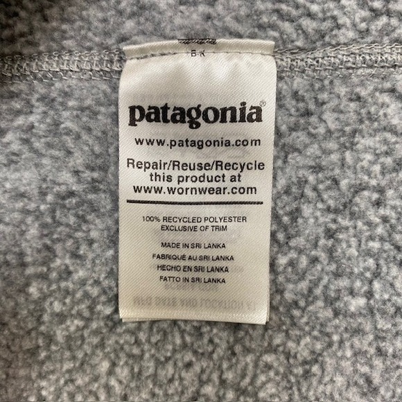 Patagonia Gray Fleece‎ Quarter Zip Pullover Sweater Women's Size Small - Picture 11 of 13